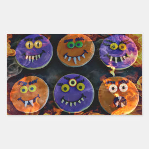 Pegatina Rectangular ¡Cookies Demonios!