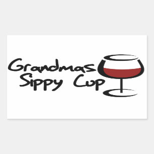 Pegatina Rectangular Copa Sippy de los Abuelos
