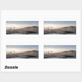 Pegatina Rectangular Copenhague Dinamarca