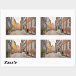 Pegatina Rectangular Copenhague Dinamarca
