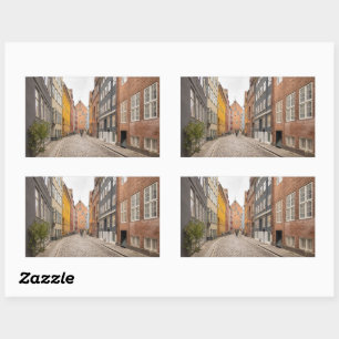 Pegatina Rectangular Copenhague Dinamarca