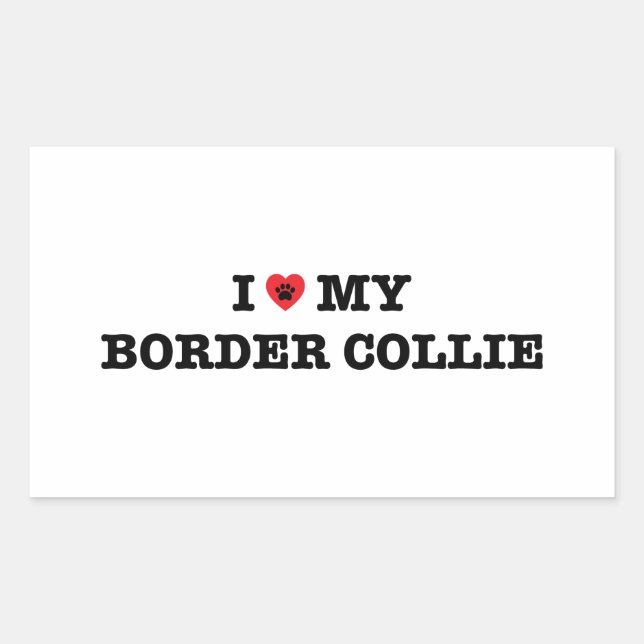 Pegatina Rectangular Corazón de mi frontera (Anverso)