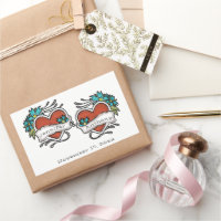 Corazones de tatuaje, Boda gráfico de tatuajes