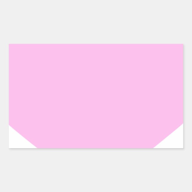 Pegatina Rectangular Corazones rosas, amor incondicional_ (Anverso)