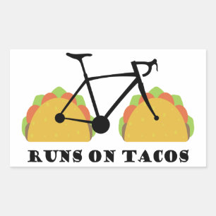 Pegatina Rectangular Corre Sobre Tacos