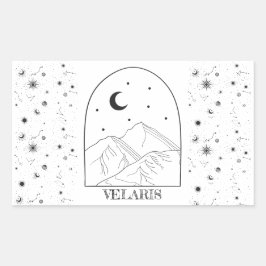 Pegatina Rectangular Corte de Sueños Velaris