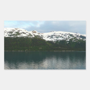 Pegatina Rectangular Costa de Alaska en Dusk