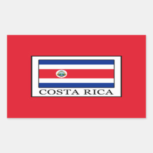 Pegatina Rectangular Costa Rica