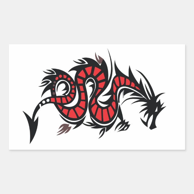 PEGATINA RECTANGULAR COURO DE DRAGÃO (Anverso)