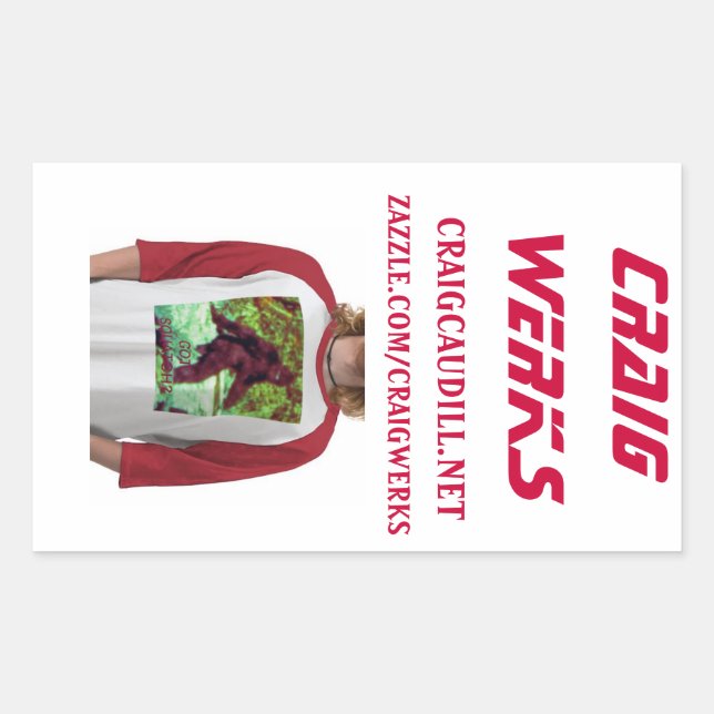 PEGATINA RECTANGULAR CRAIGWERKS (Anverso)