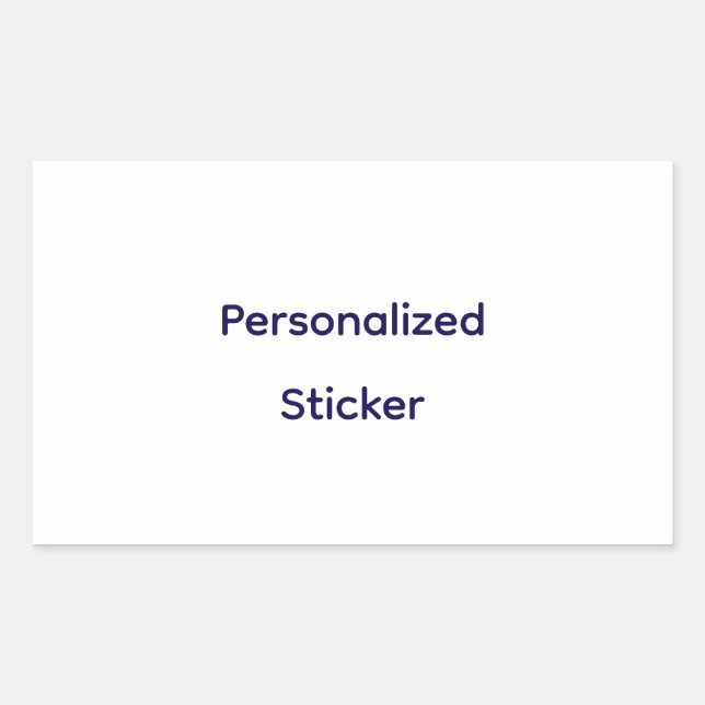 Pegatina Rectangular Crea tu personalizado  (Anverso)