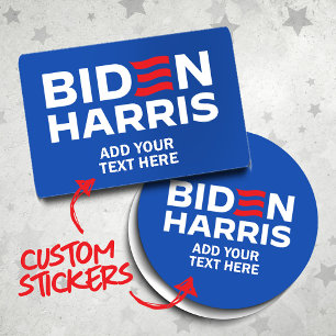 Pegatina Rectangular Crea tu propio Biden Harris 2024