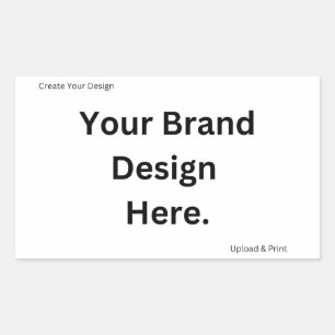Pegatina Rectangular Crea tu propio diseño e imprímelo