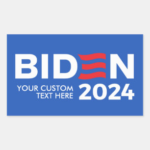 Pegatina Rectangular Crea tu propio Joe Biden 2024