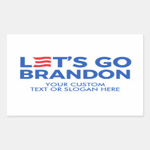Pegatina Rectangular Crea tu propio Vamos Brandon 2024