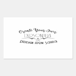 Pegatina Rectangular Crear el propio