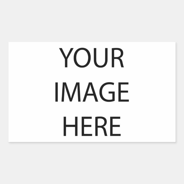 Pegatina Rectangular Crear el propio (Anverso)