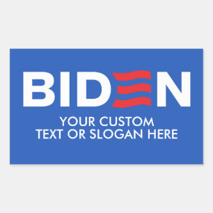 Pegatina Rectangular Crear su propio Biden 2024