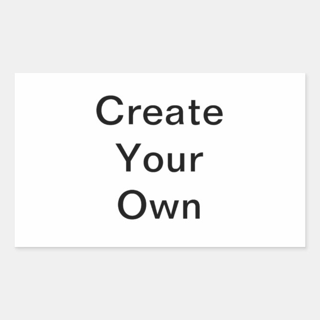Pegatina Rectangular Crear su propio Personalizado (Anverso)