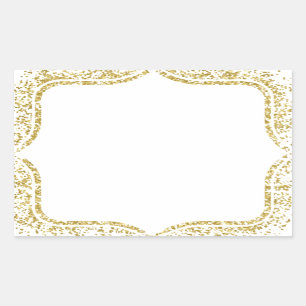 Pegatina Rectangular Crear tu propio Favor/Regalo de Boda - Esquema de 