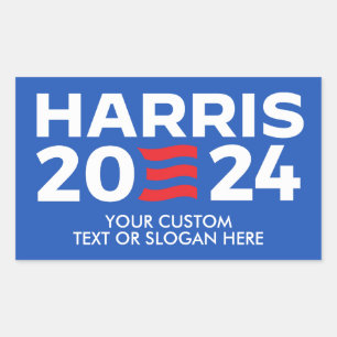 Pegatina Rectangular Crear tu propio Harris 2024