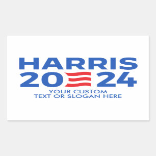 Pegatina Rectangular Crear tu propio Harris 2024