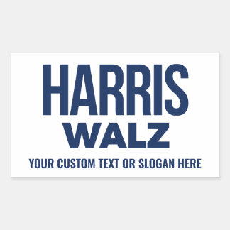 Pegatina Rectangular Crear tu propio Harris Walz 2024