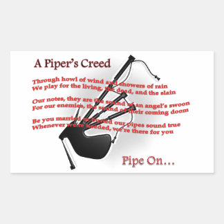 Pegatina Rectangular Credo de Piper