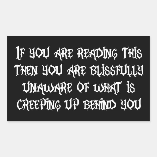 Pegatina Rectangular Creyendo (Anverso)