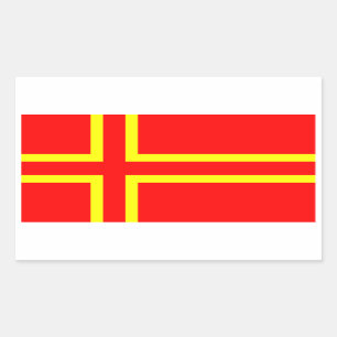 Pegatina Rectangular Cruz Santa OLAF