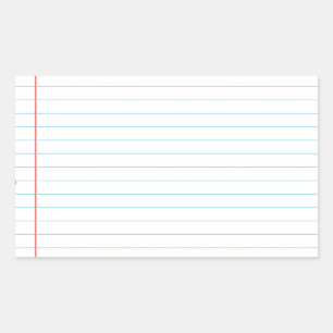 Pegatina Rectangular Cuaderno