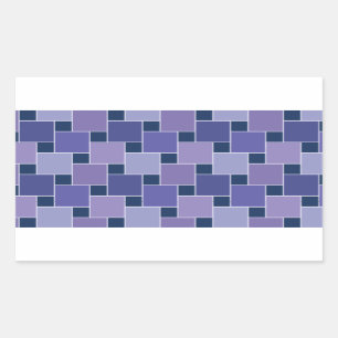 Pegatina Rectangular Cuadrados Amethyst