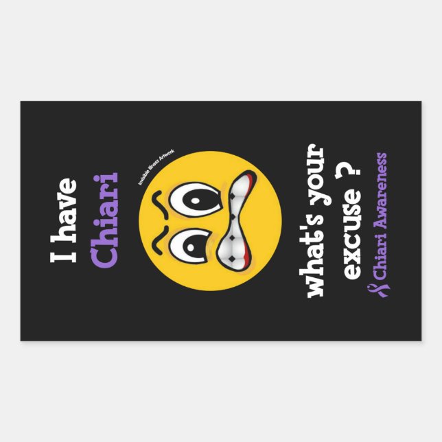 Pegatina Rectangular ¿Cuál es tu disculpa? (Anverso)