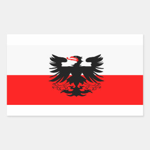 Pegatina Rectangular CUATRO Bandera de Deventer