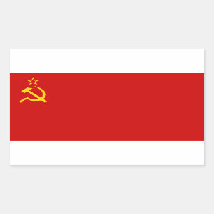 Pegatina Rectangular CUATRO Bandera de la Unión Soviética