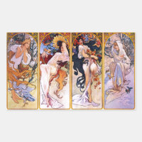 Cuatro estaciones de Alfonso Mucha 1895
