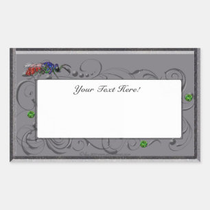 Pegatina Rectangular Cuckoo Wasp