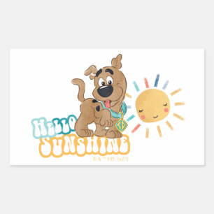 Pegatina Rectangular Cuppy Scooby-Doo "Hola Sunshine"