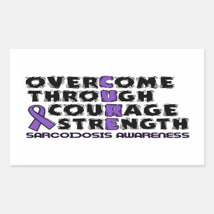 Pegatina Rectangular CURE... Sarcoidosis