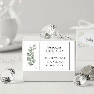 Pegatina Rectangular Custom Baby Shower Stickers - Modern Simple Design