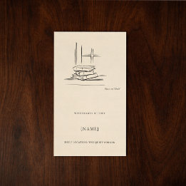 Pegatina Rectangular Custom Ex Libris Bookplate Sticker | Dark Academia