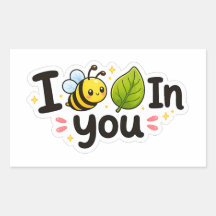 Cute Bee Te Amo Sticker – Abeja de Miel Adorable