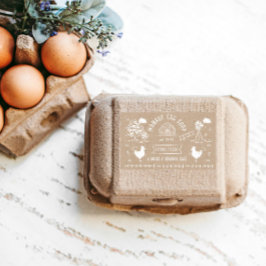 Pegatina Rectangular Cute estilo Personalizado Doodle Rústico Huevo Car