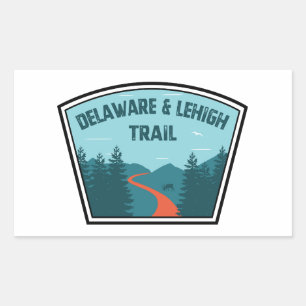 Pegatina Rectangular D&L Trail Pennsylvania