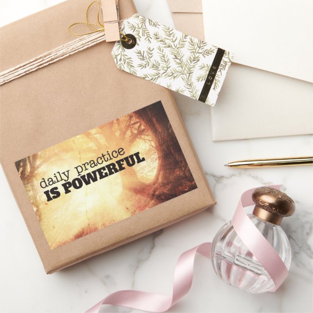 Pegatina Rectangular Daily Practice (Regalar)