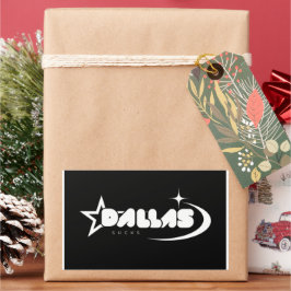 Pegatina Rectangular Dallas Sucks Stickers – Rivalry Decal