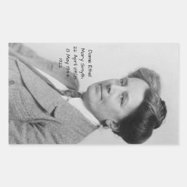 Pegatina Rectangular Dame Ethel Mary Smyth, 1922