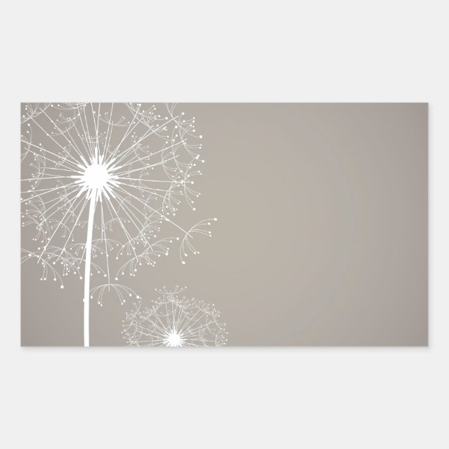 Pegatina Rectangular Danadelion Dream (Anverso)