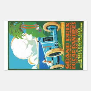 Pegatina Rectangular d'Antibes de Grand Prix Du Cap