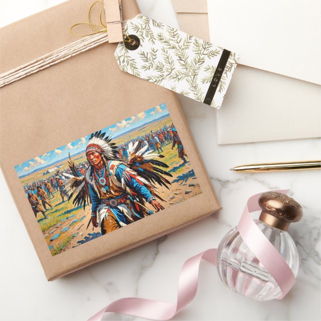 PEGATINA RECTANGULAR DANZA CHICKEN (Regalar)